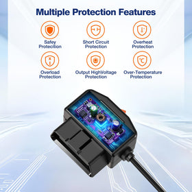 Noekfou mode switch detail enabling ACC or 24/7 parking mode