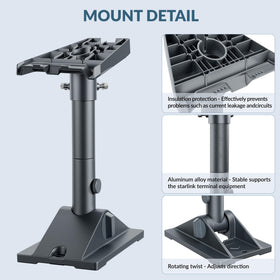 Nogoal mount includes 20 pre-drilled cable slots for tidy wiring.