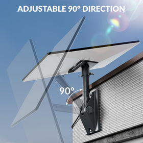 Nogoal universal adapter fits roof, wall, and pole installations.