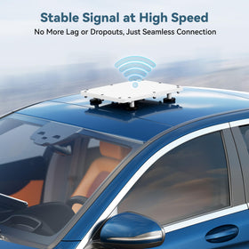 Nogoal Starlink Mini low-profile base reducing vibrations for steadier satellite lock.