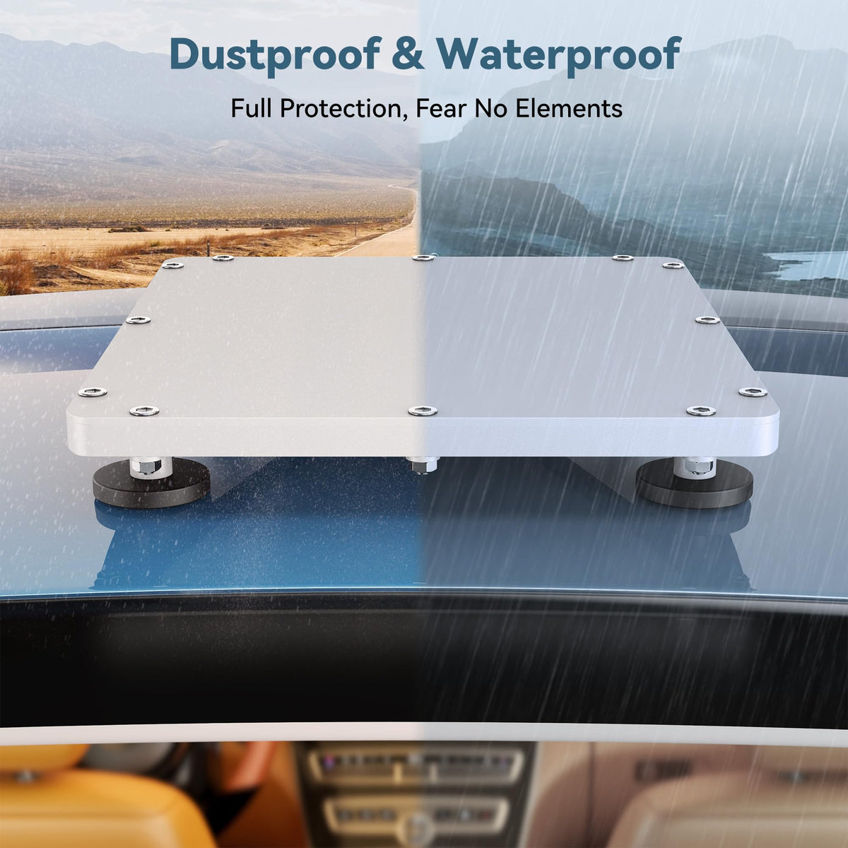 Nogoal Starlink Mini rustproof aluminum construction resisting sun and salt exposure.