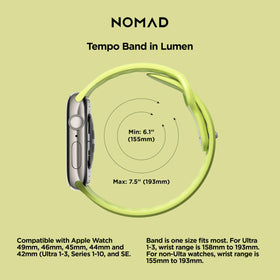 NOMAD Apple Watch Tempo Band Lumen channels improve airflow during workouts