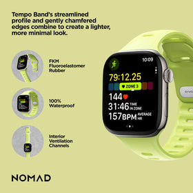 NOMAD Apple Watch Tempo Band Lumen Ultra 3 compatibility shows versatile fit across models