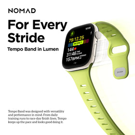 NOMAD Apple Watch Tempo Band Lumen waterproof design suited for water friendly activities