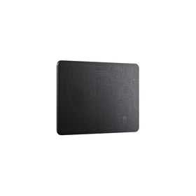 NOMAD tracking card on a MagSafe charger demonstrating wireless charging convenience