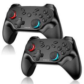 Nonbliep 2-Pack wireless controller front view; ergonomic grip for extended play
