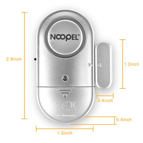 NOOPEL next to a credit card showing slim size and discreet installation benefit