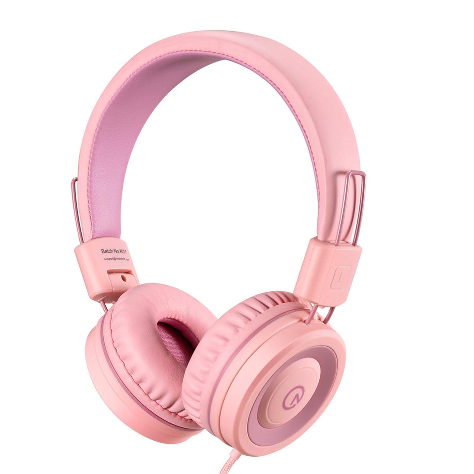Noot products K11 foldable headphones offer compact storage for kids.