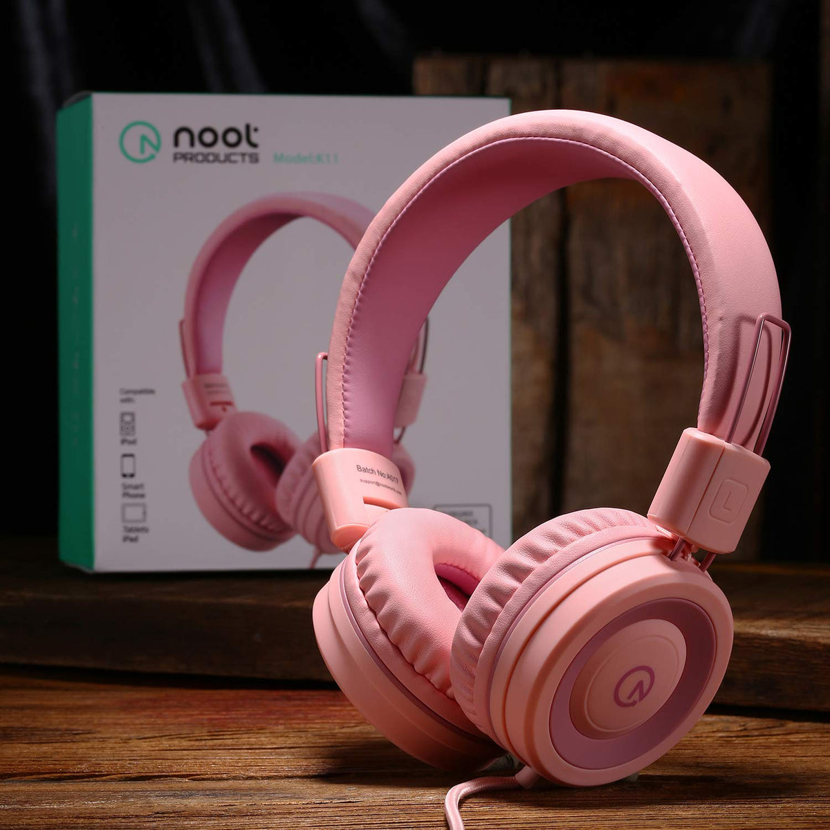 Noot products K11 on-ear cushions provide soft comfort during study.