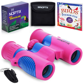 Noptix front view of kids binoculars showing compact durable build