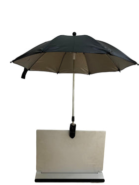 Noraling Laptop Sun Shade with 360° ball head for flexible outdoor shading.