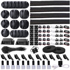 N NOROCME cord management kit main setup shows organized cables and clutter-free desk