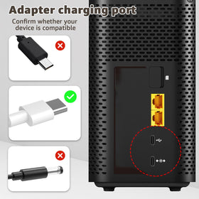 Norward white power cord suitable for T-Mobile gateway setups