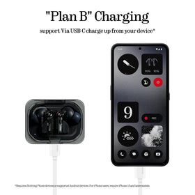 Nothing Ear a fast charge delivers hours of playback in minutes.