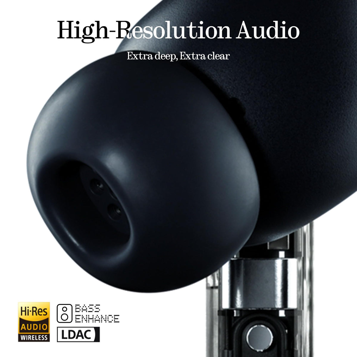 Nothing Ear a Hi-Res audio certification enables immersive sound.