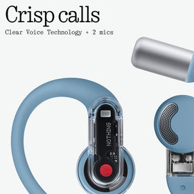 Nothing Ear Open AI call clarity with dual mics reduces wind noise