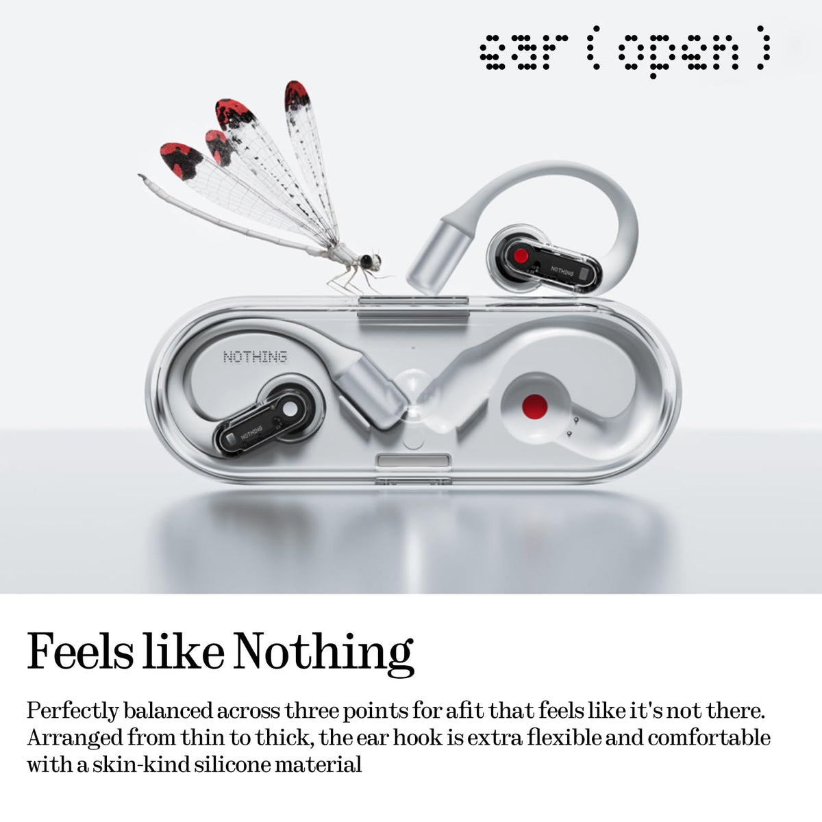 Nothing Ear Open with Bluetooth 5.3 and multipoint enables seamless device switching.