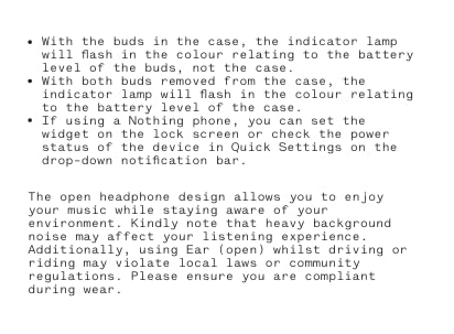 Nothing Ear Open enables voice control and AI features with compatible phones.