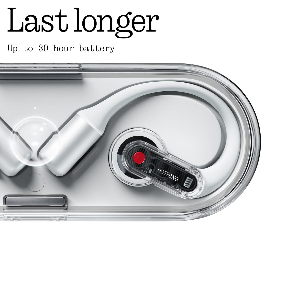 Nothing Ear Open fast-charge case extends listening time on the go