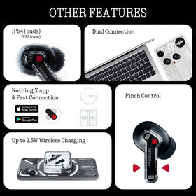 Nothing Ear wireless earbuds with IP54 buds and IP55 case for water resistance