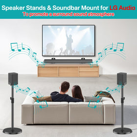 Notiela LG soundbar mount brackets enable integrated audio setup.