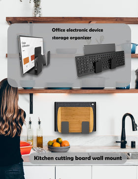 NOTMBESTM cable box and router storage on a wall shelf