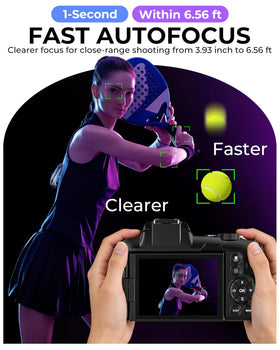Notoldpine 5K camera 3-inch IPS screen with vibrant colors for framing.
