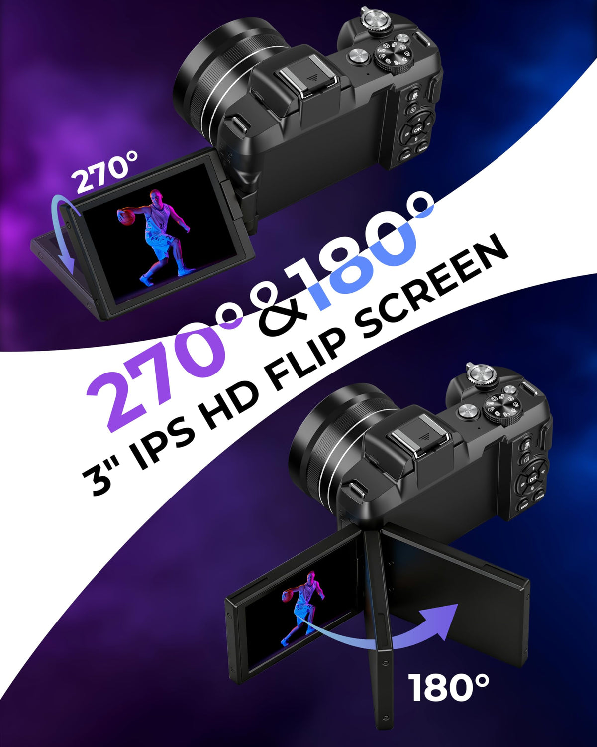 Notoldpine 5K camera 18x zoom supports landscapes and close portraits.