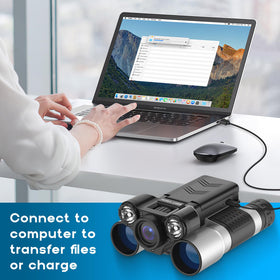 Nouaksy glasses-friendly binoculars with ergonomic design for comfortable use