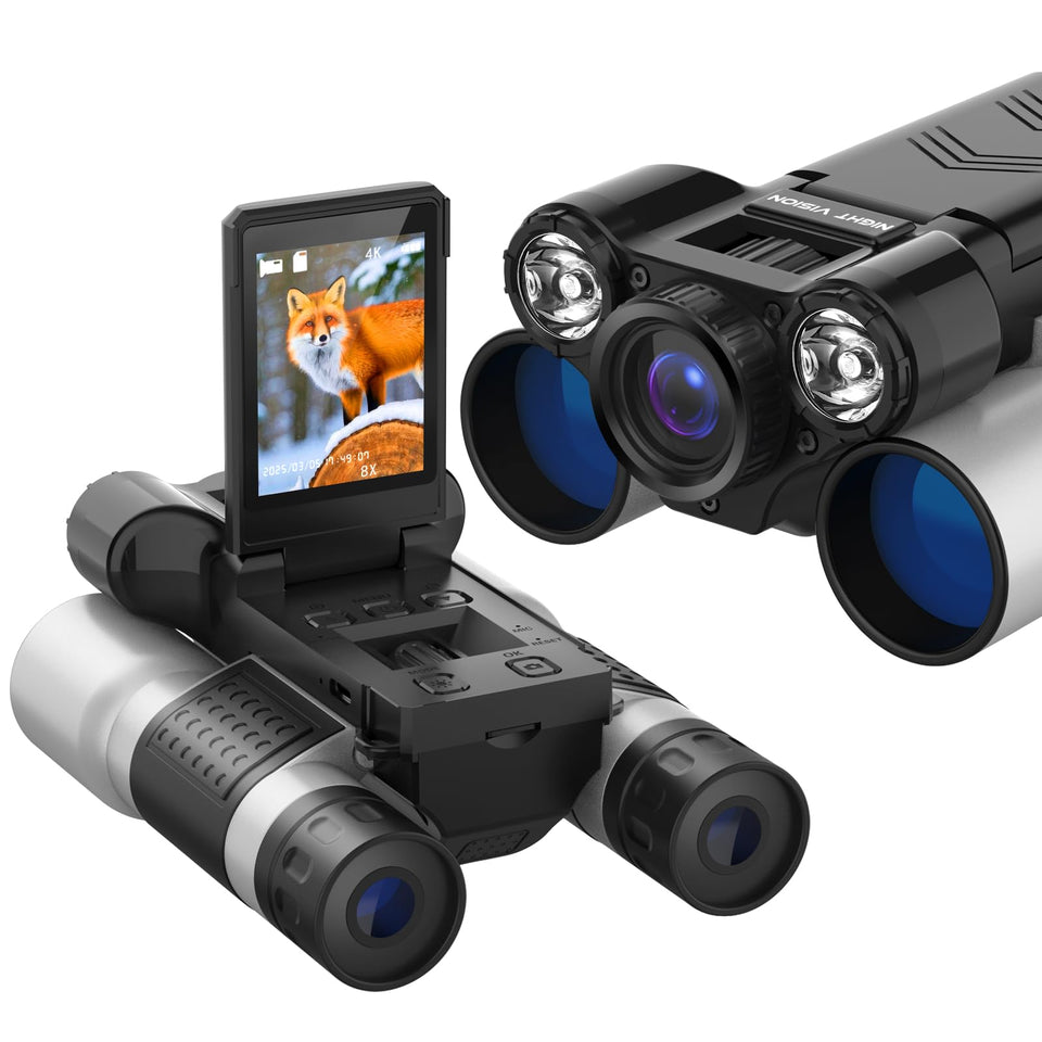 Nouaksy night vision binoculars with IPS screen for clear low-light viewing.