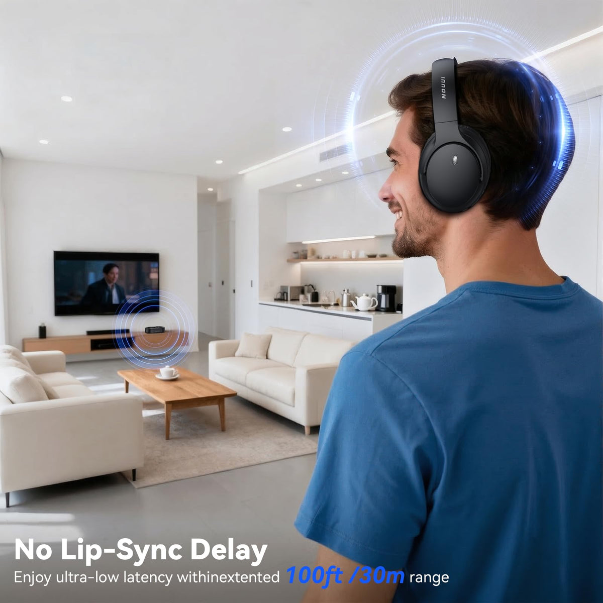 NOUUI 65-hour battery powers multiple movie sessions