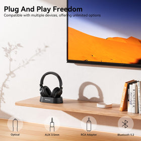 NOUUI 65-hour battery life enables extended viewing sessions.