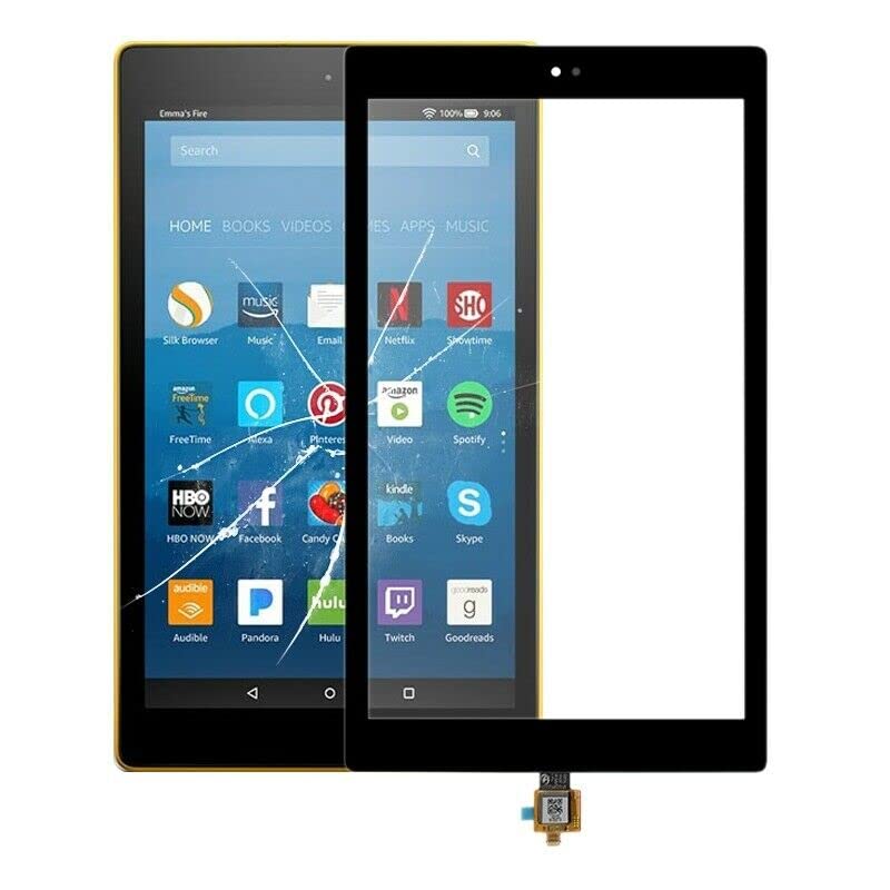 NovaFlex Kindle Fire HD10 front glass replacement showing touch area