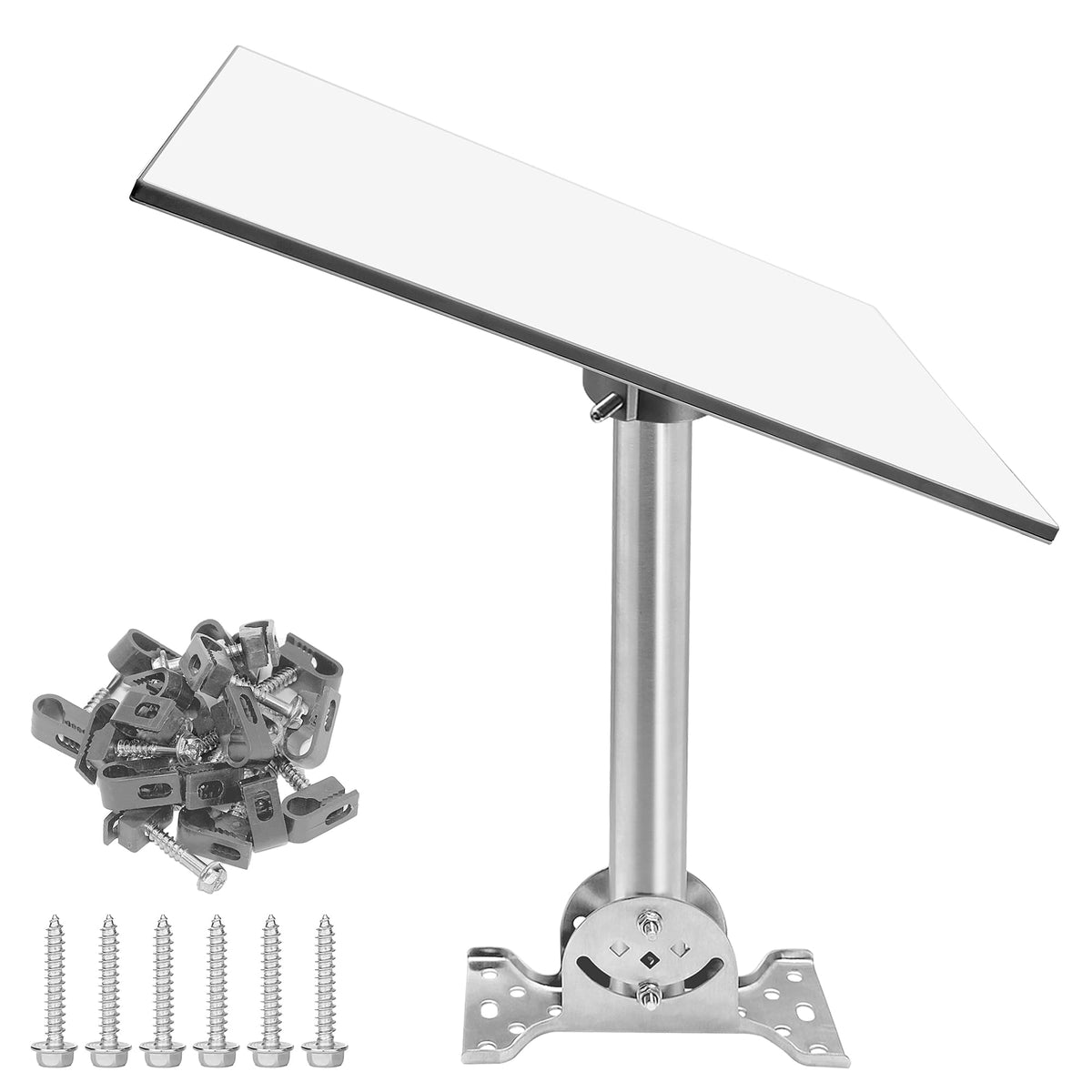 NovaKits mount next to a standard pole for scale showing compact robust dimensions