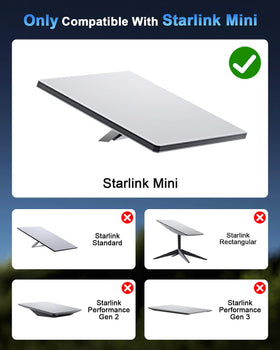 NovaKits Starlink Mini clamp with angled view demonstrates 360-degree adjustment for precise alignment.