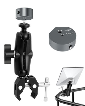 NovaKits Starlink Mini clamp mount side view highlights its durable aluminum construction for rugged use.