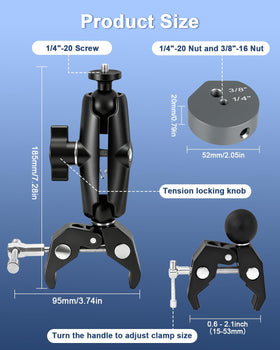 NovaKits Starlink Mini detachable clamp is travel-friendly for portable use.