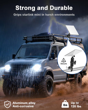 NovaKits Starlink Mini adjustable arm with dual ball joints supports fine-tuned alignment.