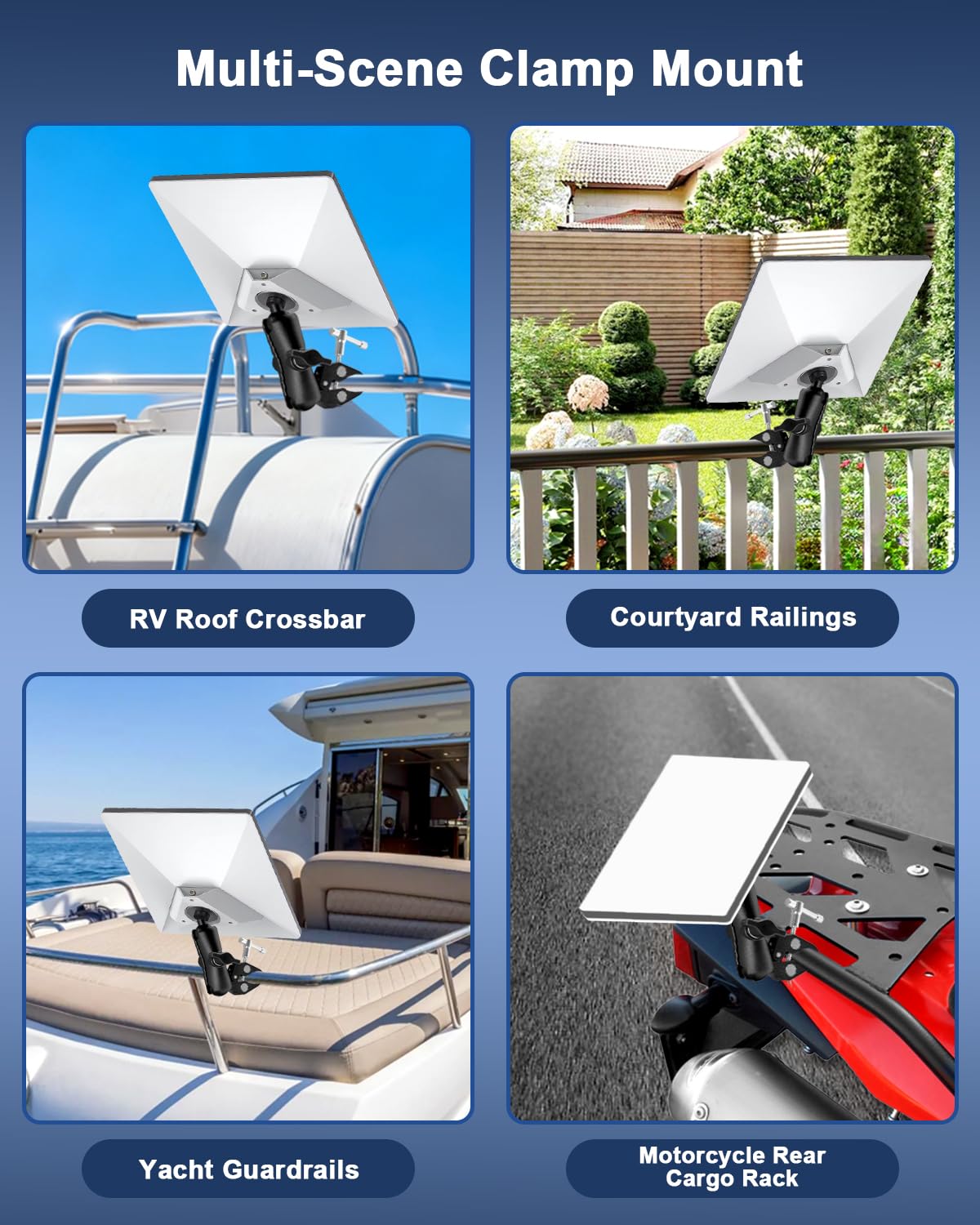 NovaKits Starlink Mini mounting on a yacht or roof rack for flexible placement.