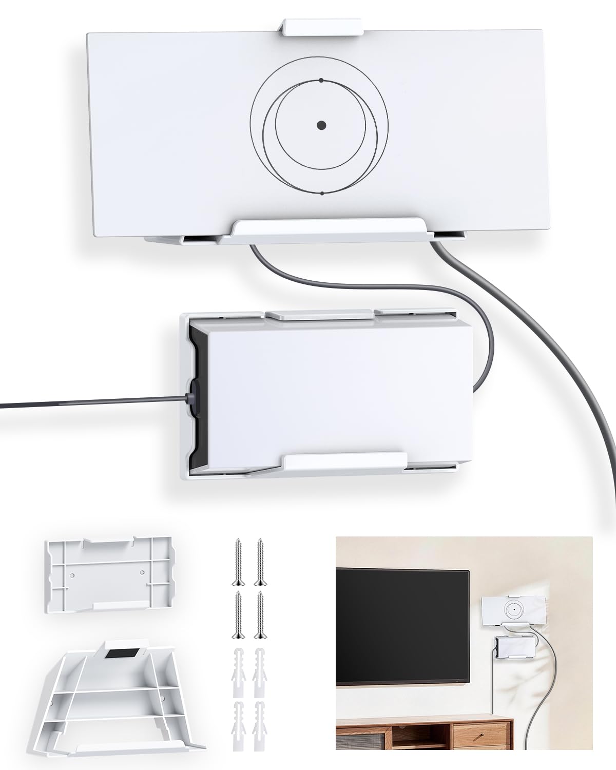 NovaKits Starlink wall mount kit securely anchors the router for stable on-wall setup.
