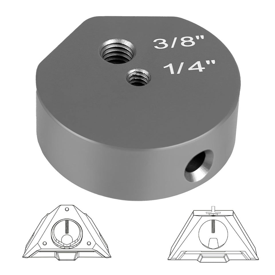 NovaKits tripod adapter for Starlink Mini — full view showing compact, sturdy design.
