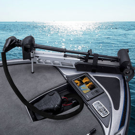 NOVINO waterproof sleeve protects trolling motor cables from seawater and sun exposure.