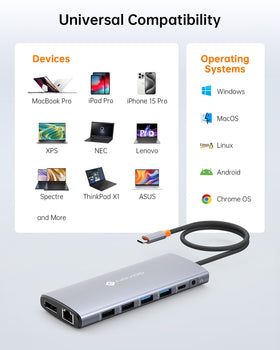 NOVOO product box and included components ready for desktop setup and quick start