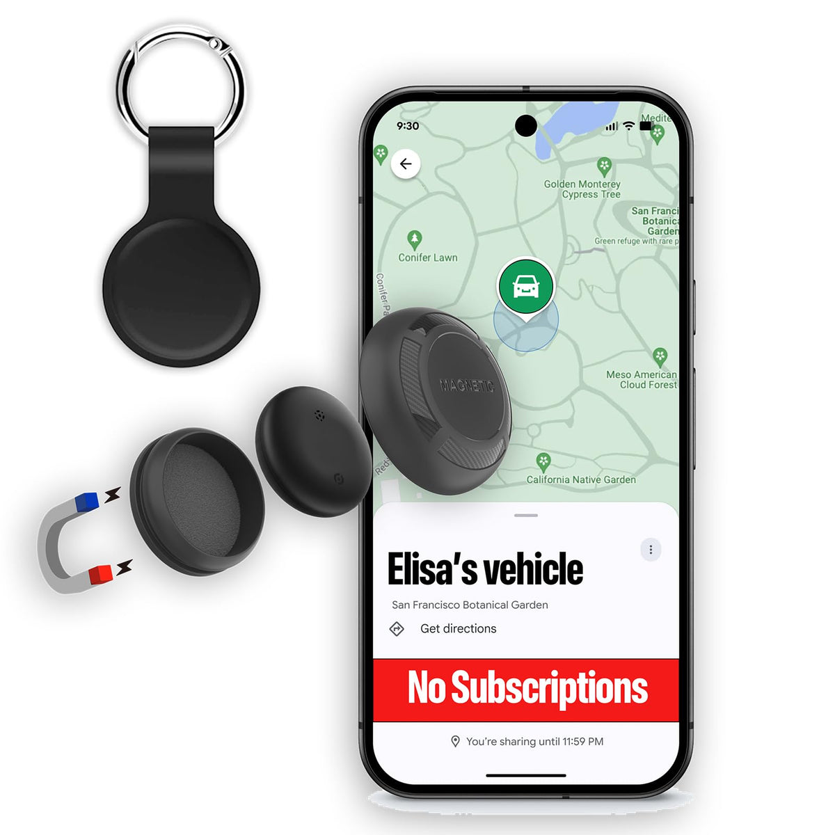 Novzix hidden GPS tracker with magnetic mount for discreet vehicle monitoring.