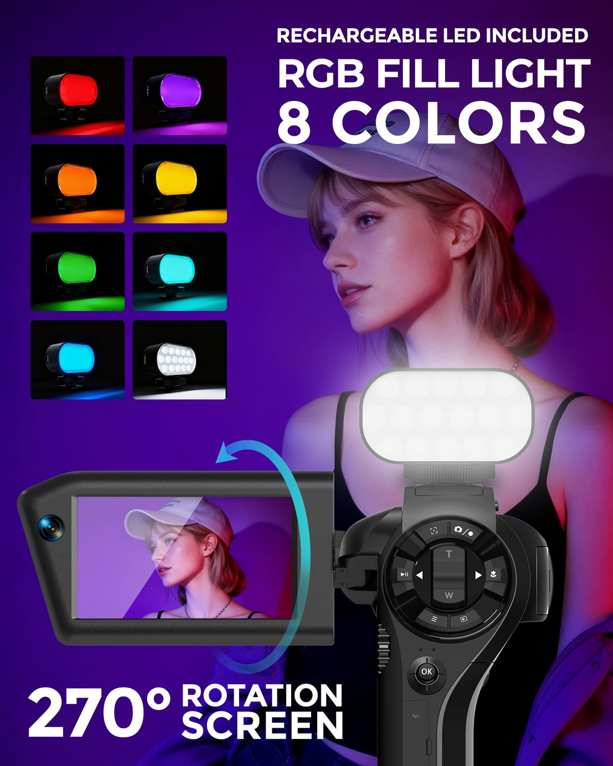 Novzzovaz vlogging kit microphone enhances clear on camera audio