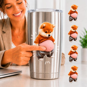 NOWILD laptop squishy belly sticker provides a quick stress outlet on your desk.