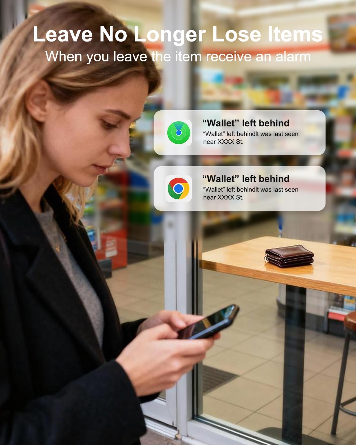 NozlaID emitting loud alert to help quickly locate items
