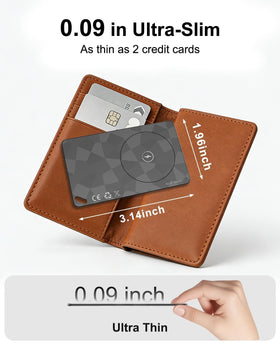 NozlaID wallet tracker card Apple Find My compatibility.