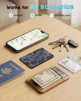 NozlaID paired on an iPhone Find My screen showing seamless Apple integration benefit