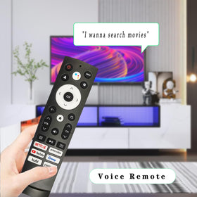 NPTWARCOT ERF3M90H close-up of microphone voice button for fast voice search convenience